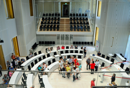 Der Plenarsaal des Landtages